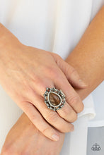 Load image into Gallery viewer, Iridescently Icy - Brown Ring Paparazzi Accessories
