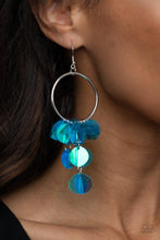 Load image into Gallery viewer, Holographic Hype Blue Earring Paparazzi Accessories
