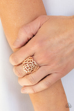 Get Your FRILL - Rose Gold Ring Paparazzi Accessories