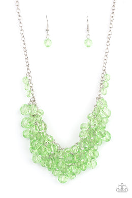 Let The Festivities Begin - Green Necklace Paparazzi Accessories