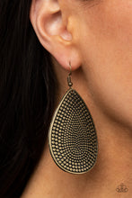Load image into Gallery viewer, Artisan Adornment - Brass Earrings Paparazzi Accessories