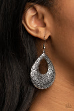 Load image into Gallery viewer, Flirtatiously Flourishing - Silver Earrings Paparazzi Accessories