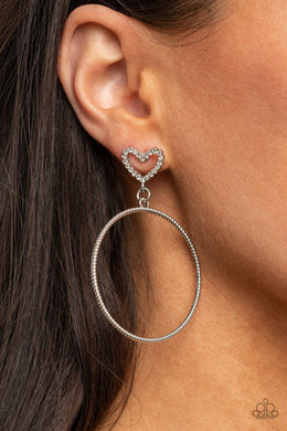 Love Your Curves White Earrings Paparazzi Accessories