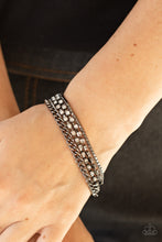Load image into Gallery viewer, Brilliantly Beaming - Black Rhinestone Bracelet Paparazzi Accessories