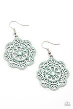 Load image into Gallery viewer, Western Mandalas - Blue Earrings Paparazzi Accessories