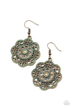 Load image into Gallery viewer, Western Mandalas - Brass Earrings Paparazzi Accessories