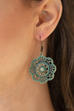 Load image into Gallery viewer, Western Mandalas - Brass Earrings Paparazzi Accessories