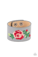 Load image into Gallery viewer, Rebel Rose Silver Bracelet Paparazzi Accessories