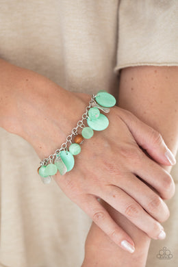 Springtime Springs - Green Bracelet Paparazzi Accessories