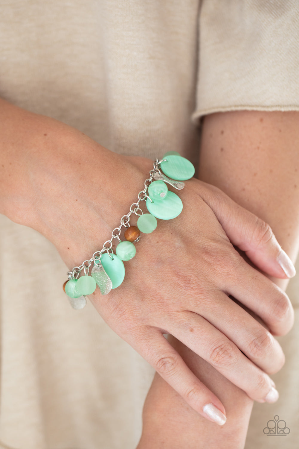 Springtime Springs - Green Bracelet Paparazzi Accessories