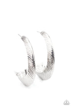 Load image into Gallery viewer, I Double FLARE You - Silver Hoop Earrings Paparazzi Accessories