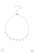 Load image into Gallery viewer, Dainty Diva - White Rhinestone Necklace Paparazzi Accessories