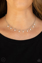 Load image into Gallery viewer, Dainty Diva - White Rhinestone Necklace Paparazzi Accessories