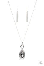 Load image into Gallery viewer, Glamorously Glaring - Silver Rhinestone Necklace Paparazzi Accessories