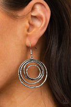 Load image into Gallery viewer, Spiraling Out of Control - Silver Earrings Paparazzi Accessories