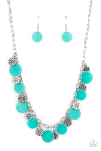 Load image into Gallery viewer, Flower Powered - Blue Necklace Paparazzi Accessories