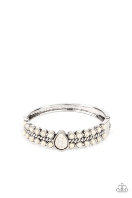 Nature Resort - White Bracelet Paparazzi Accessories
