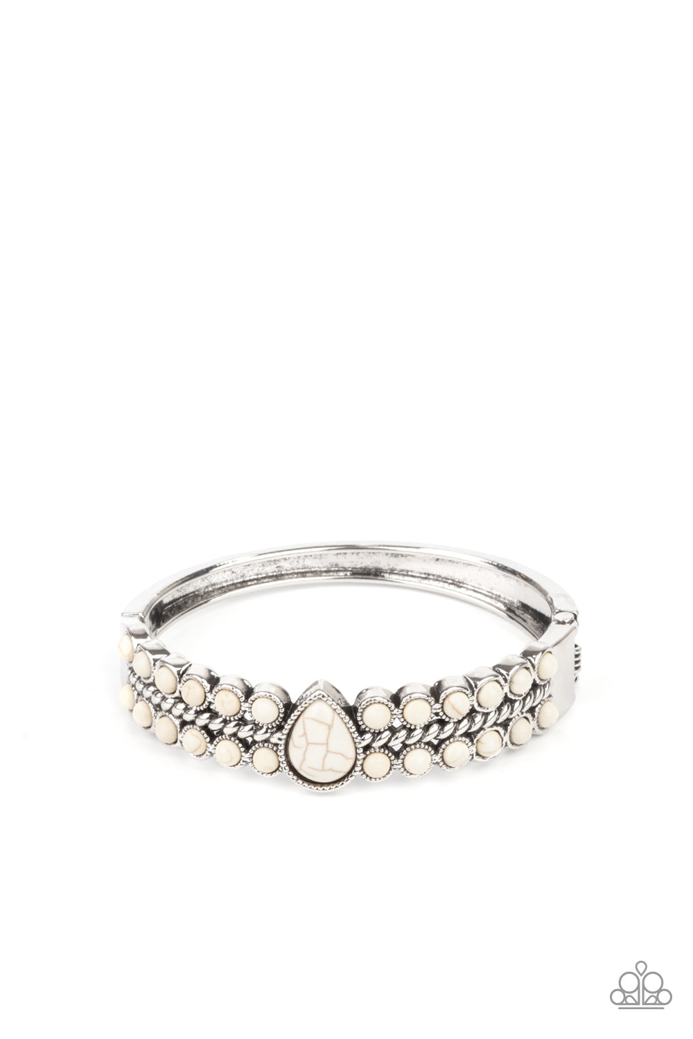 Nature Resort - White Bracelet Paparazzi Accessories