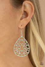 Load image into Gallery viewer, Midnight Carriage - Green Earrings Paparazzi Accessories