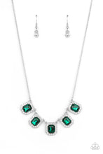 Load image into Gallery viewer, Next Level Luster - Green Rhinestone Necklace Paparazzi Accessories
