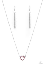 Load image into Gallery viewer, She Works HEART For The Money - Pink Necklace Paparazzi Accessories