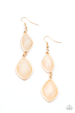 The Oracle Has Spoken - Gold Earrings Paparazzi Accessories