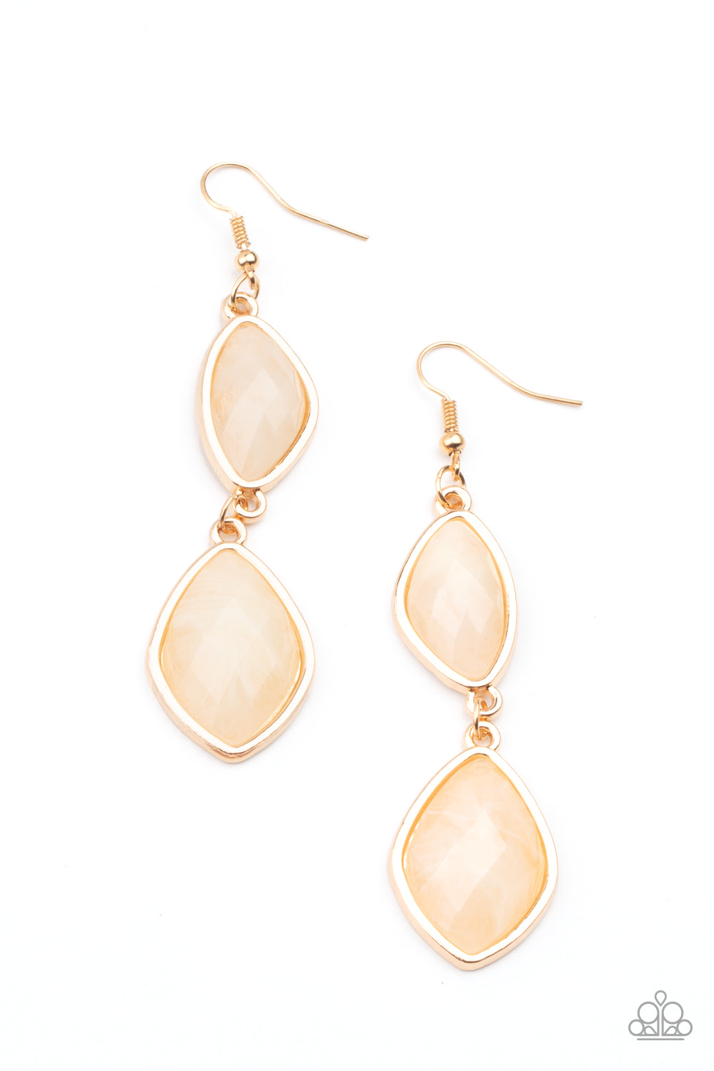 The Oracle Has Spoken - Gold Earrings Paparazzi Accessories