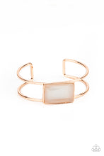 Load image into Gallery viewer, Rehearsal Refinement - Rose Gold Cuff Bracelet Paparazzi Accessories
