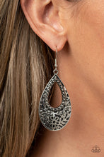 Load image into Gallery viewer, Organically Opulent - Silver Floral Earrings Paparazzi Accessories