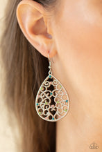 Load image into Gallery viewer, Midnight Carriage - Multi Rhinestone Earrings Paparazzi Accessories