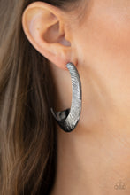 Load image into Gallery viewer, I Double FLARE You - Black Earrings Paparazzi Accessories