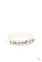 Load image into Gallery viewer, Vintage Beam White Bracelet Paparazzi Accessories