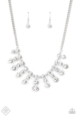 Celebrity Couture - White Necklace Paparazzi Accessories