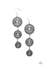 Load image into Gallery viewer, Festively Floral Yellow Earrings Paparazzi Accessories