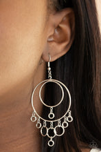 Load image into Gallery viewer, Roundabout Radiance - Silver Earrings Paparazzi Accessories