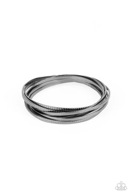 Trending in Tread - Black Bracelet Paparazzi Accessories