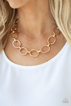 Load image into Gallery viewer, HAUTE-ly Contested - Gold Necklace Paparazzi Accessories