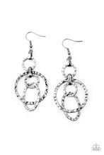 Load image into Gallery viewer, Industrial Artifact - Black Gunmetal Earrings Paparazzi Accessories