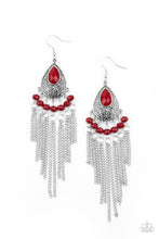 Load image into Gallery viewer, Floating on HEIR - Red Earrings Paparazzi Accessories