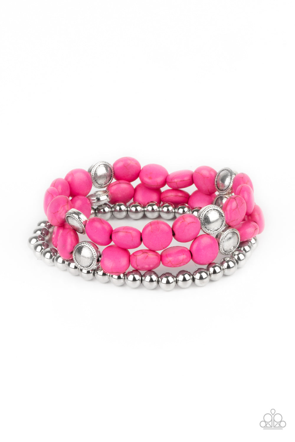 Desert Verbena - Pink Bracelet Paparazzi Accessories