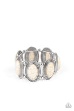 Load image into Gallery viewer, Until The Cows Come HOMESTEAD - White Stone Stretchy Bracelet Paparazzi Accessories