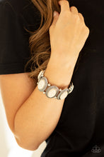 Load image into Gallery viewer, Until The Cows Come HOMESTEAD - White Stone Stretchy Bracelet Paparazzi Accessories