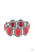 Load image into Gallery viewer, Until The Cows Come HOMESTEAD - Red Stone Stretchy Bracelet Paparazzi Accessories