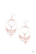 Load image into Gallery viewer, Roundabout Radiance - Copper Earrings Paparazzi Accessories