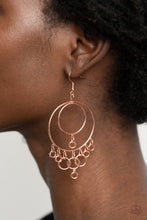 Load image into Gallery viewer, Roundabout Radiance - Copper Earrings Paparazzi Accessories