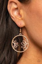 Load image into Gallery viewer, Demurely Daisy - Rose Gold Earrings Paparazzi Accessories