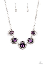 Load image into Gallery viewer, The Queen Demands It - Purple Rhinestone Necklace Paparazzi Accessories