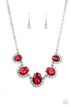 Load image into Gallery viewer, The Queen Demands It - Red Rhinestone Necklace Paparazzi Accessories