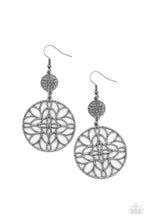 Load image into Gallery viewer, Mandala Eden - Black Gunmetal Earrings Paparazzi Accessories