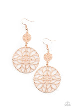 Load image into Gallery viewer, Mandala Eden - Rose Gold Earrings Paparazzi Accessories